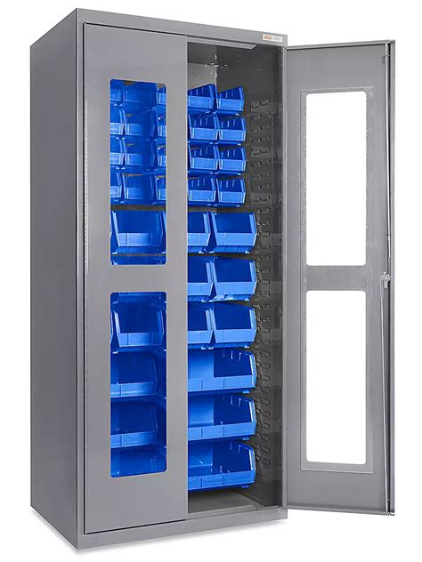 steel storage bin cabinet|clear view bin storage cabinets.